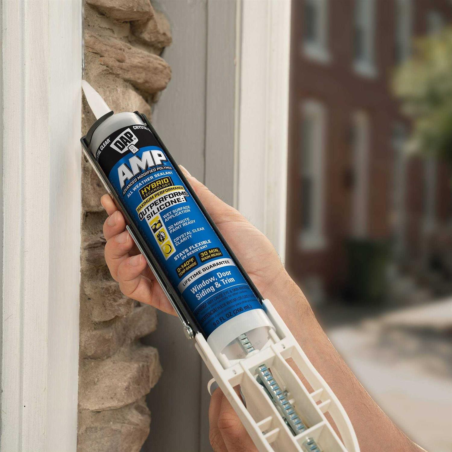 DAP AMP 9-oz Crystal Clear Paintable Advanced Sealant Caulk - Image 5