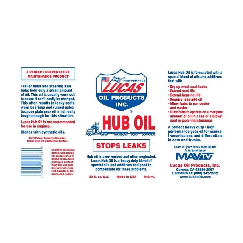 Lucas Oil Hub Oil - Image 5