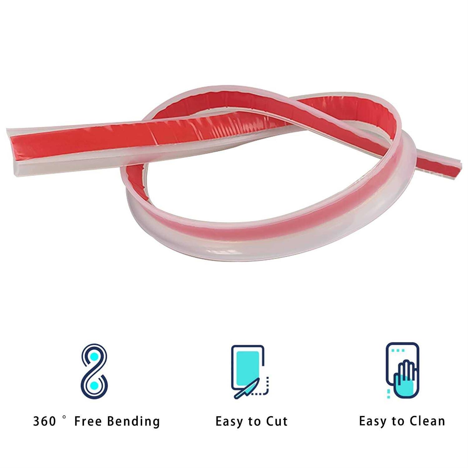 cuysfead 39 inch Water Guard for Kitchen Sink Silicone Rubber Kitchen Splash Guard - Image 3