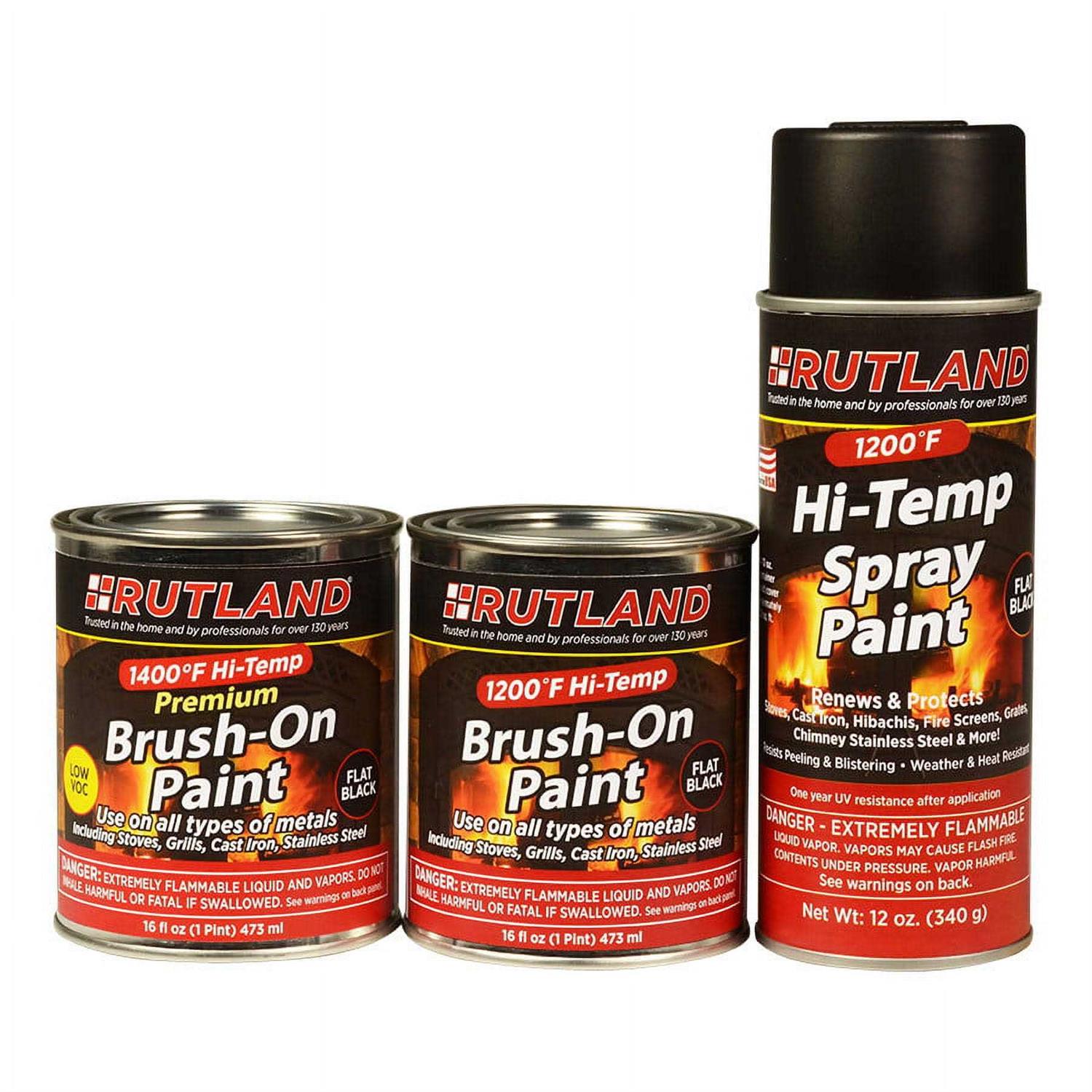 Rutland Premium 1400 F Hi-Temp Brush-On Paint - Image 3