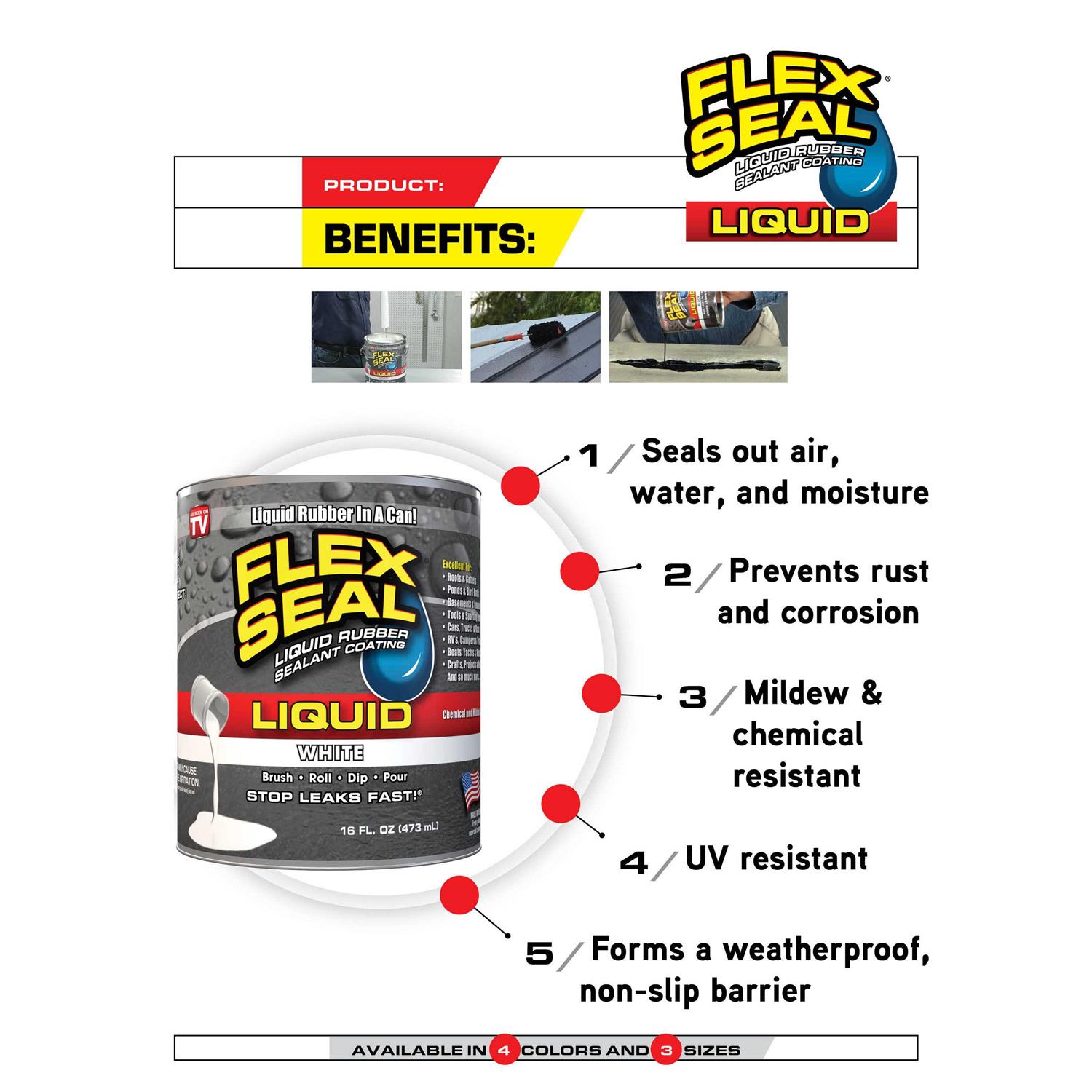 Flex Seal Liquid Rubber Sealant - Image 5