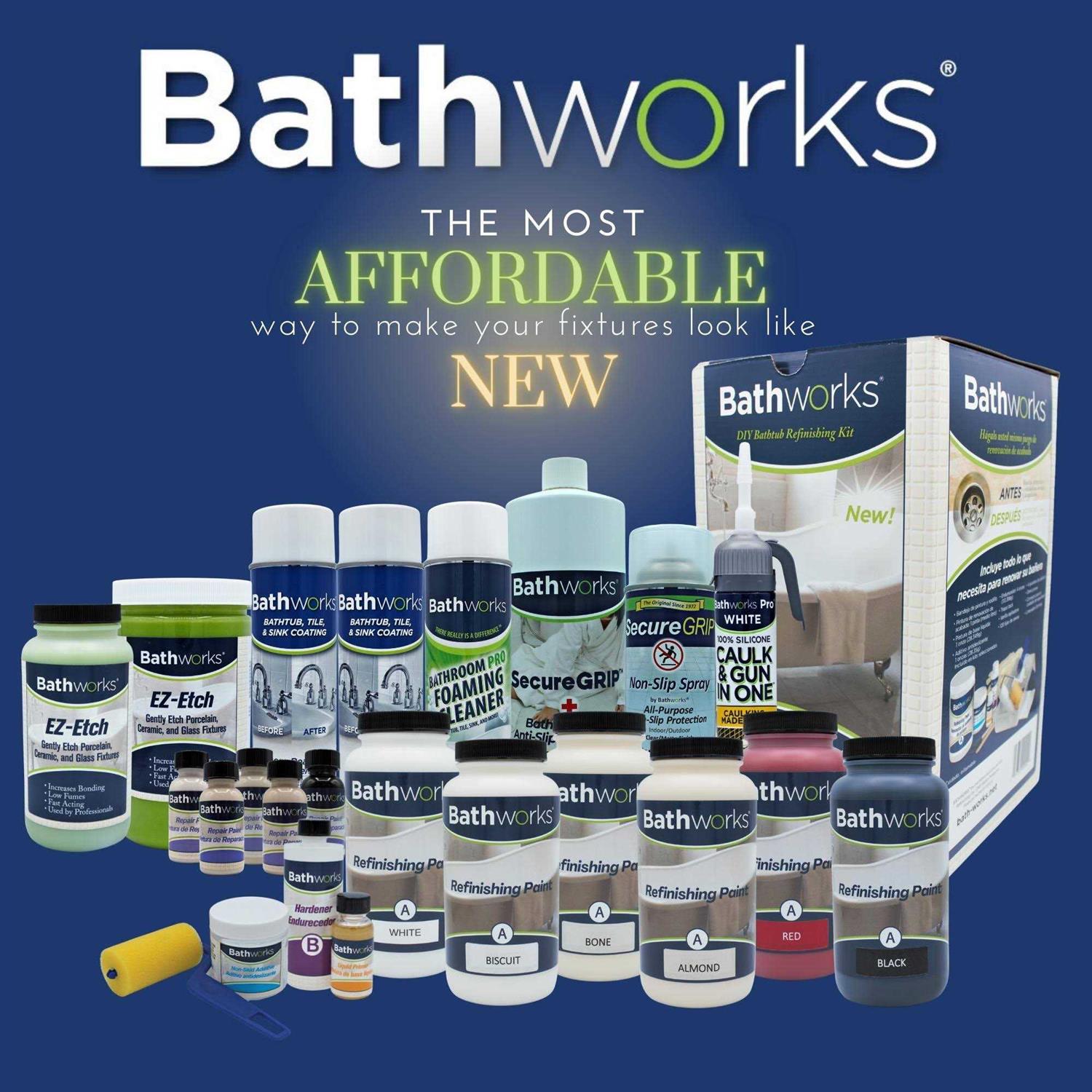 Bathworks 22 oz Standard Tub and Tile Refinishing Kit with Non-Slip Protection - Image 5