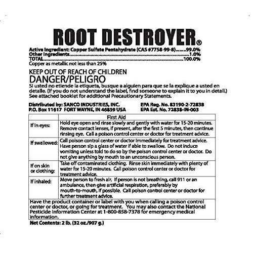 Sanco Industries Root Destroyer Septic Root Remover - Image 5