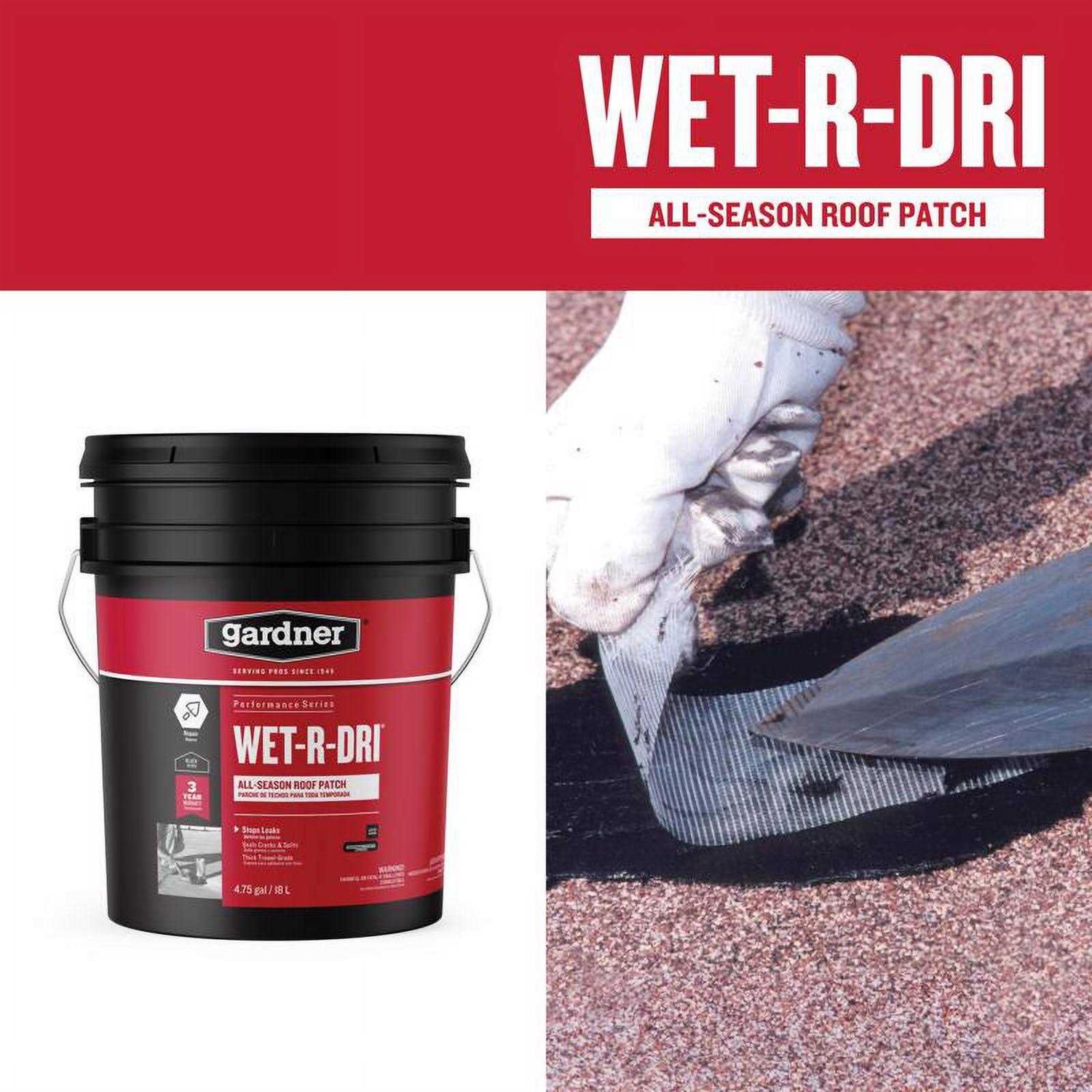 Gardner 4.75 Gal. Wet-R-Dri All-Season Roof Patch - Image 5