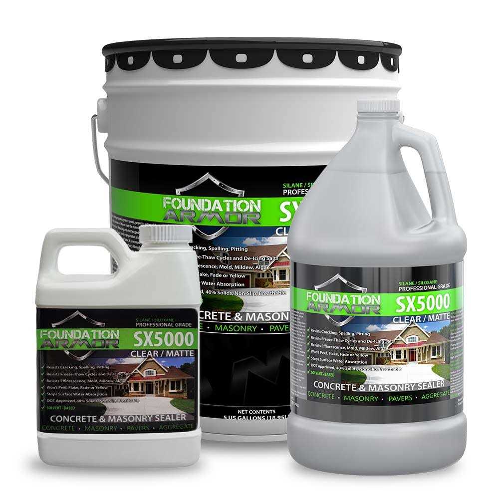 Foundation Armor Armor SX5000 Penetrating Silane Siloxane Concrete Sealer and Masonry Water Repellent 5 Gal - Image 4