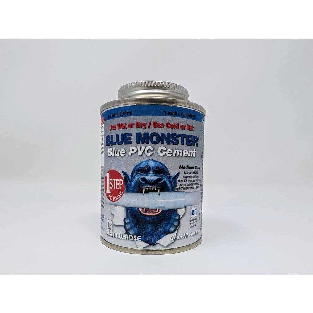 Blue Monster All Weather Cement Blue For PVC 8 oz - Image 3