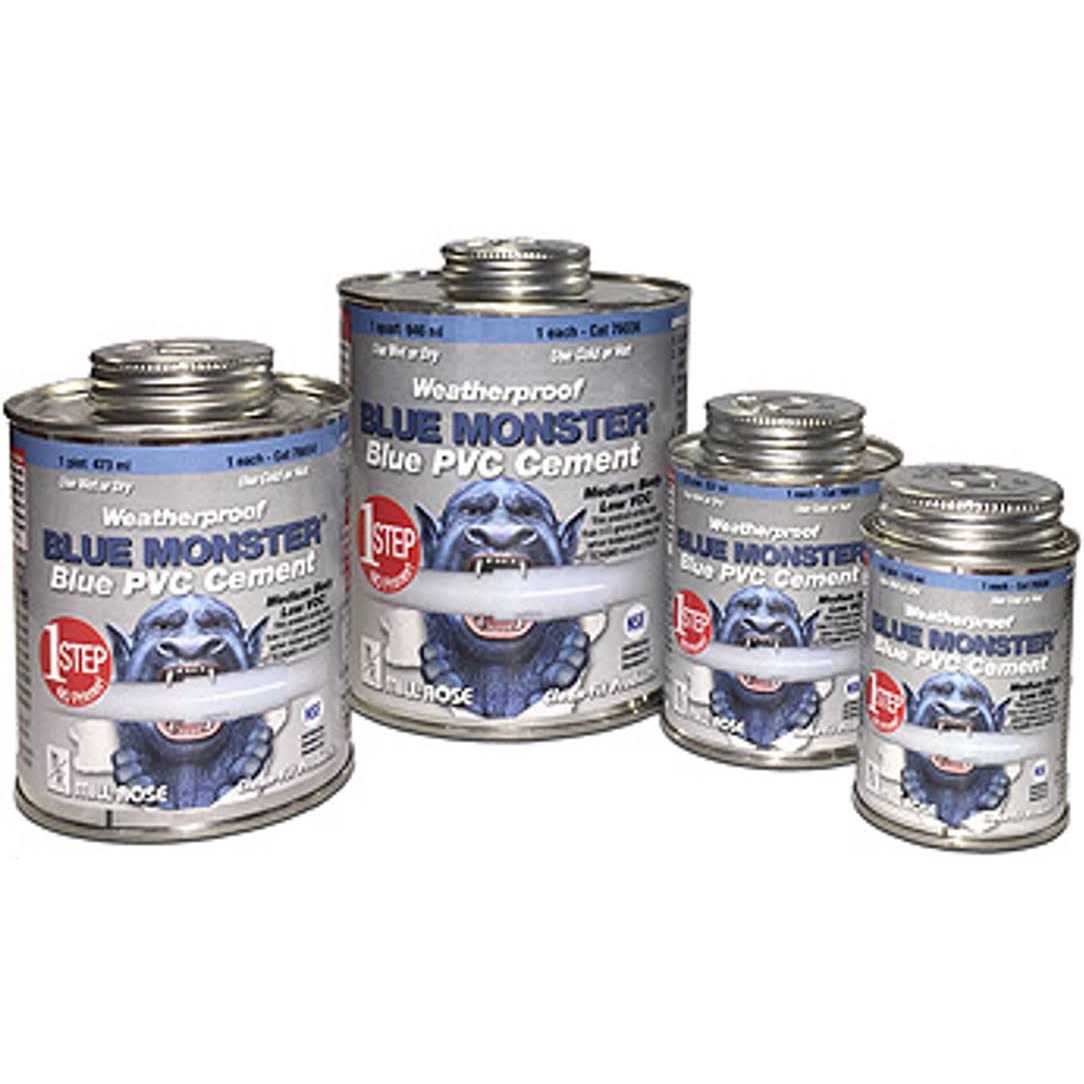 Blue Monster All Weather Cement Blue For PVC 8 oz - Image 5