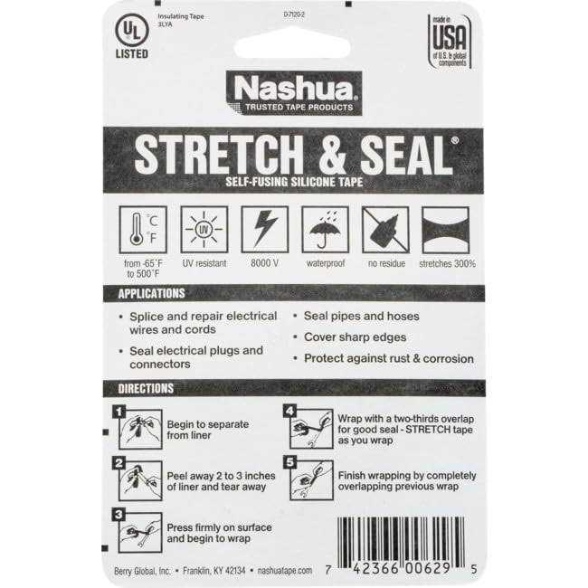 Nashua Stretch & Seal Self Fusing Silicone Tape - Image 3