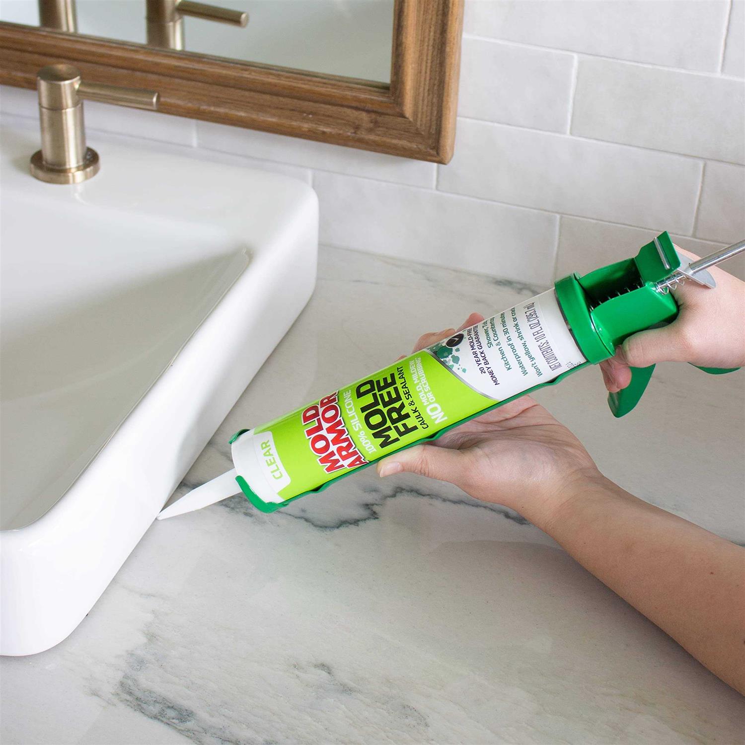 Mold Armor Clear Silicone Caulk - Image 5