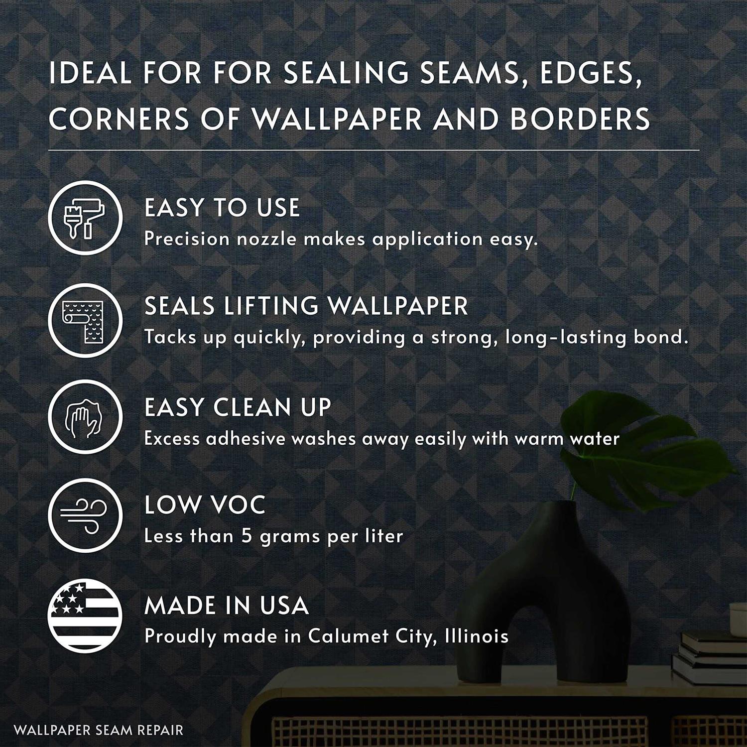 Roman Stick Ease 109454 Wall Covering Seam Repair Adhesive - Image 5