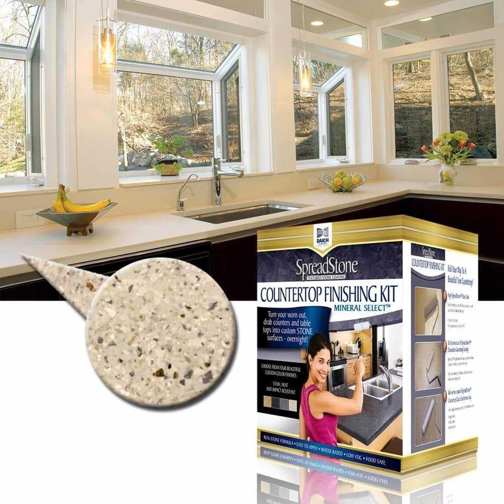 Daich DCT-MNS-OF Quart Spreadstone Mineral Select Countertop Refinishing Kit Onyx Fog - Image 3