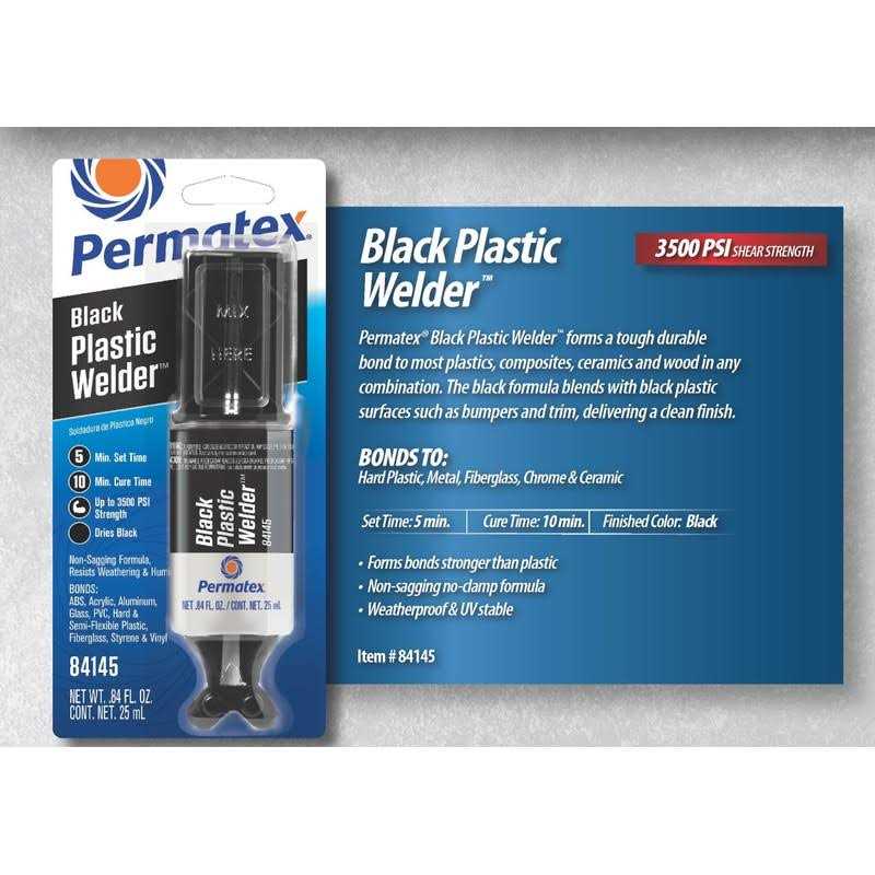 Permatex 84145 Permapoxy Black Plastic Weld - Image 4