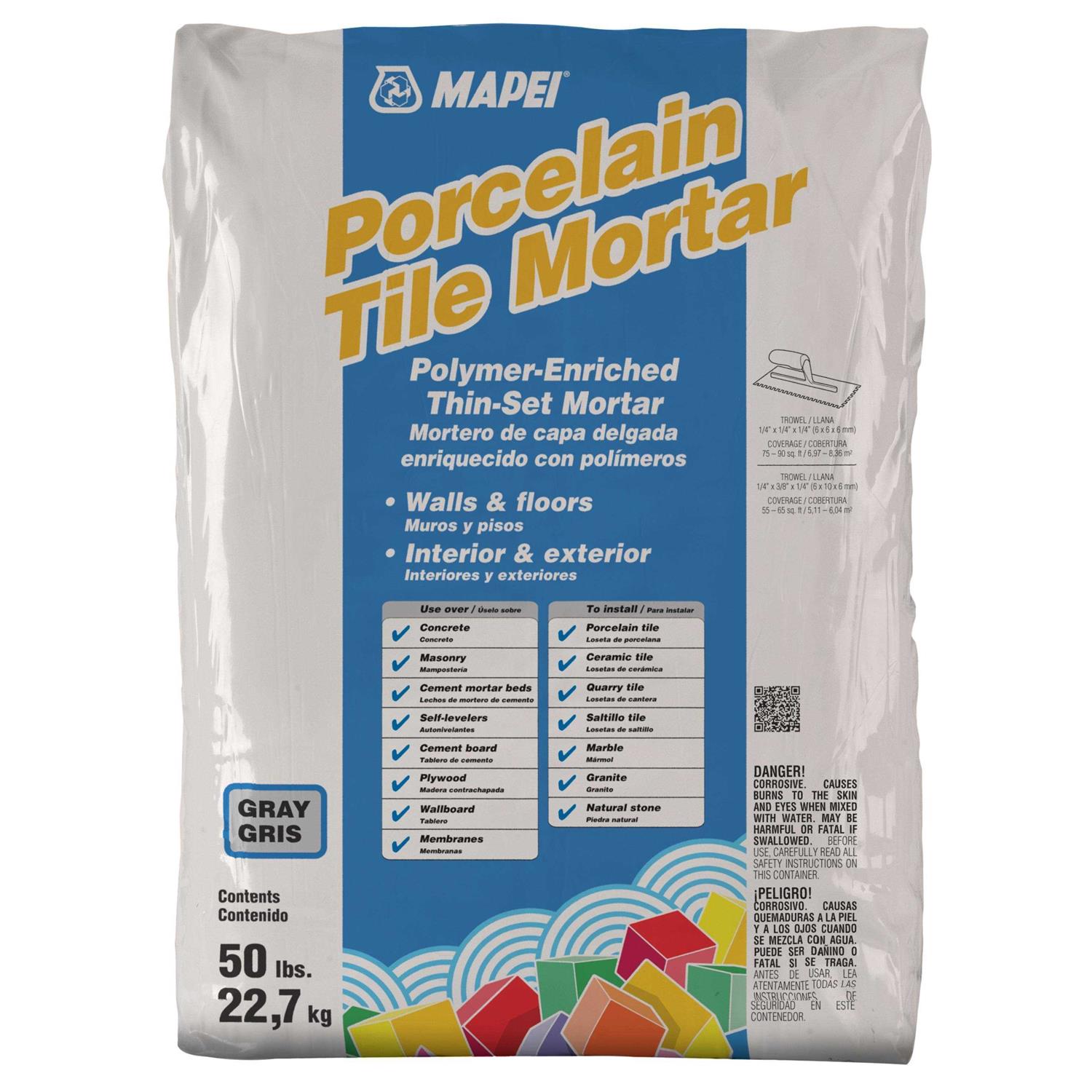 MAPEI Porcelain Gray Thinset Tile Mortar