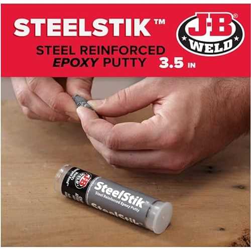 J-B Weld SteelStik, 1 Hour Cure, Steel Reinforced Epoxy Putty Stick - 2 Pack, Dark Grey (8267-2) - Image 2