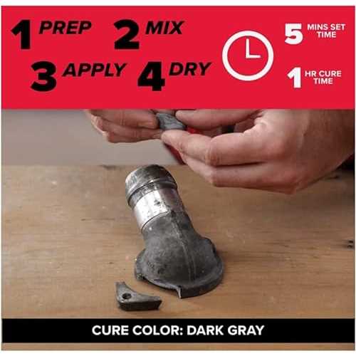 J-B Weld SteelStik, 1 Hour Cure, Steel Reinforced Epoxy Putty Stick - 2 Pack, Dark Grey (8267-2) - Image 5