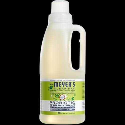 Mrs. Meyer's Probiotic Drain Maintenance Liquid, Lemon Verbena, Freshens Disposals and Drains - Image 3