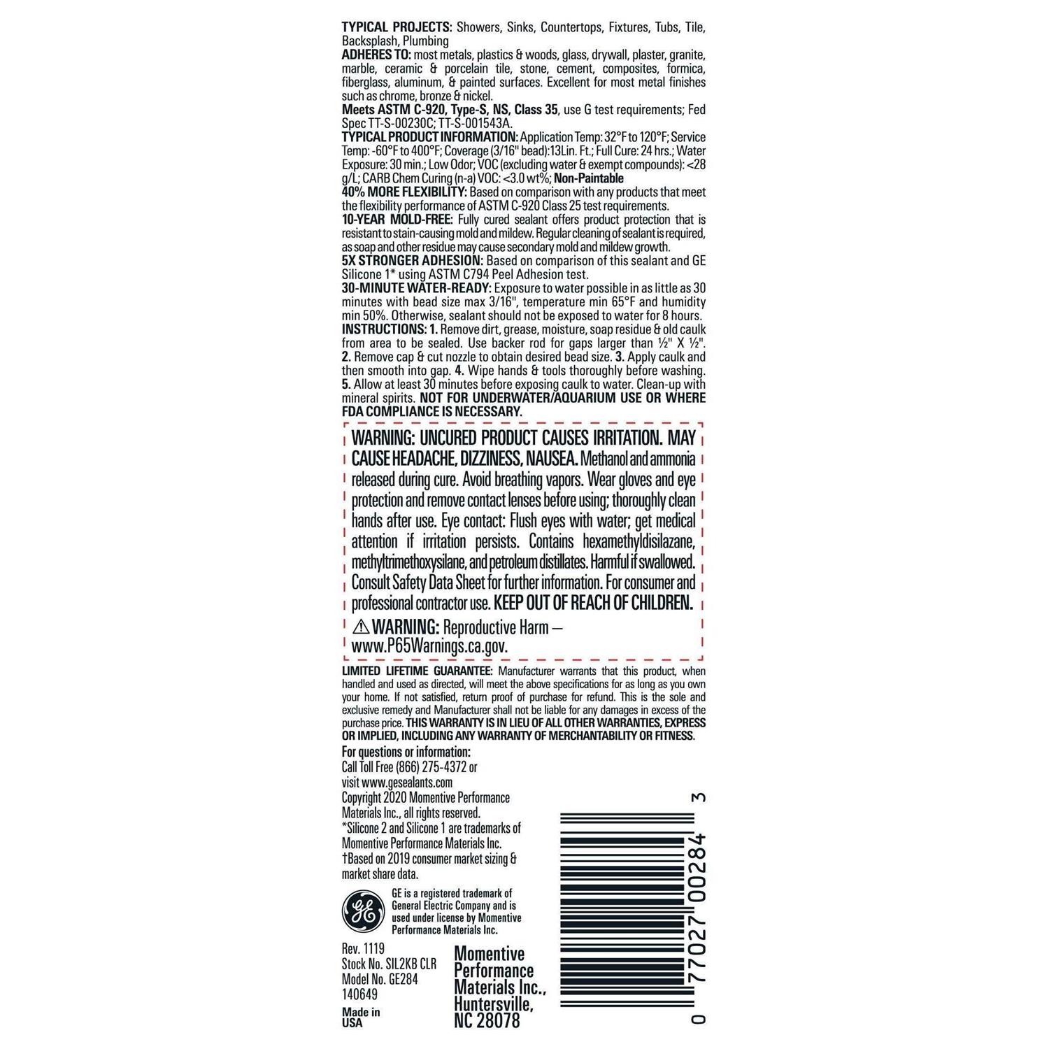 GE Silicone Kitchen & Bath - Image 5