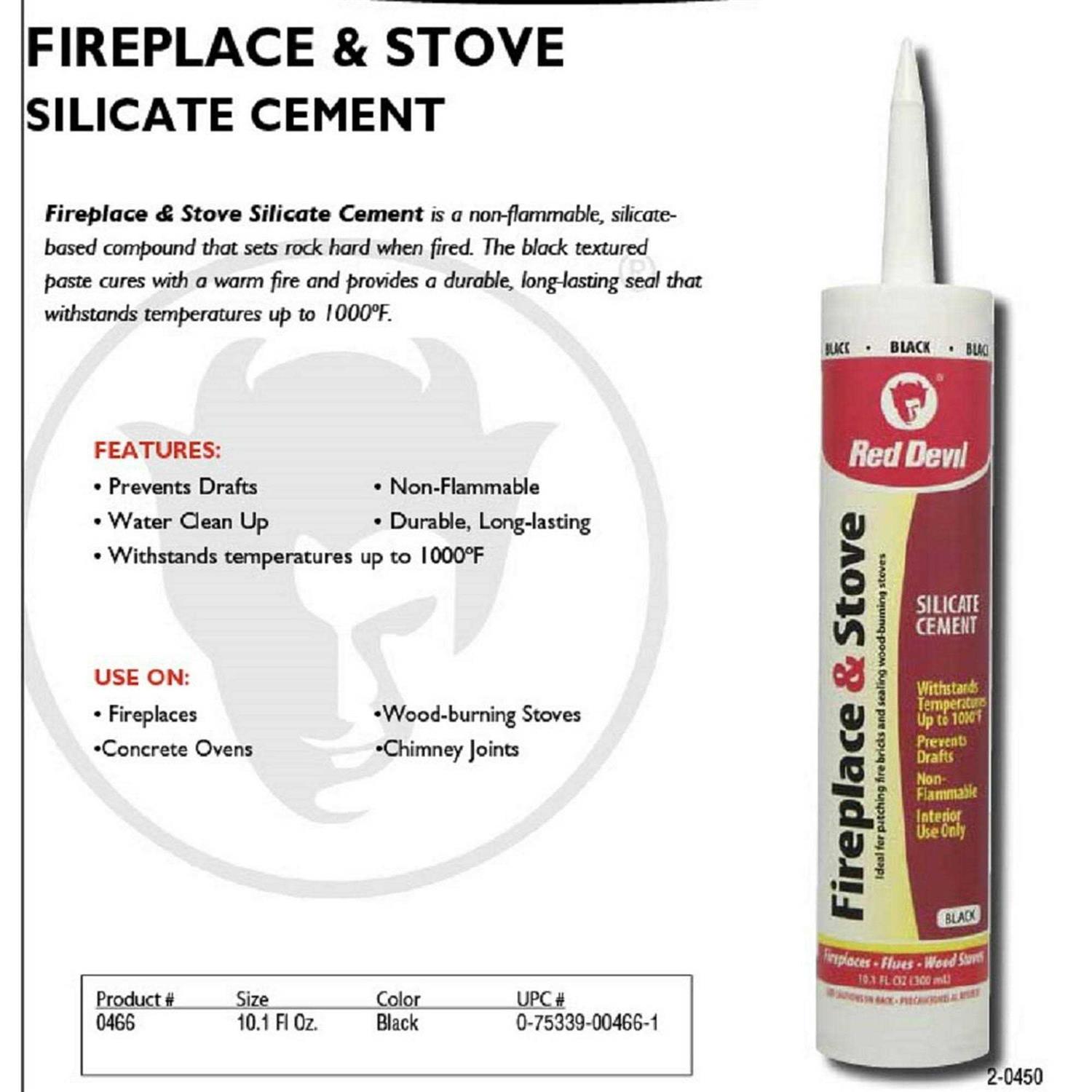 Red Devil 0466 Fireplace & Stove Repair Sealant - Image 4