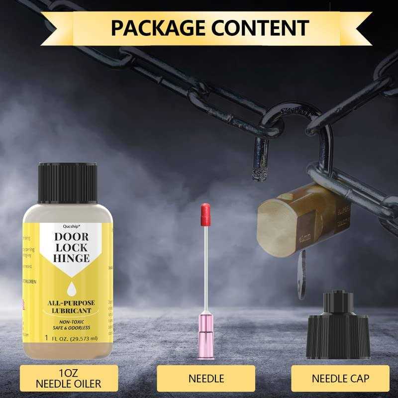 Qucship door hinge lubricant 1 oz needle oiler upgraded squeaky door hinge lubricant - Image 3