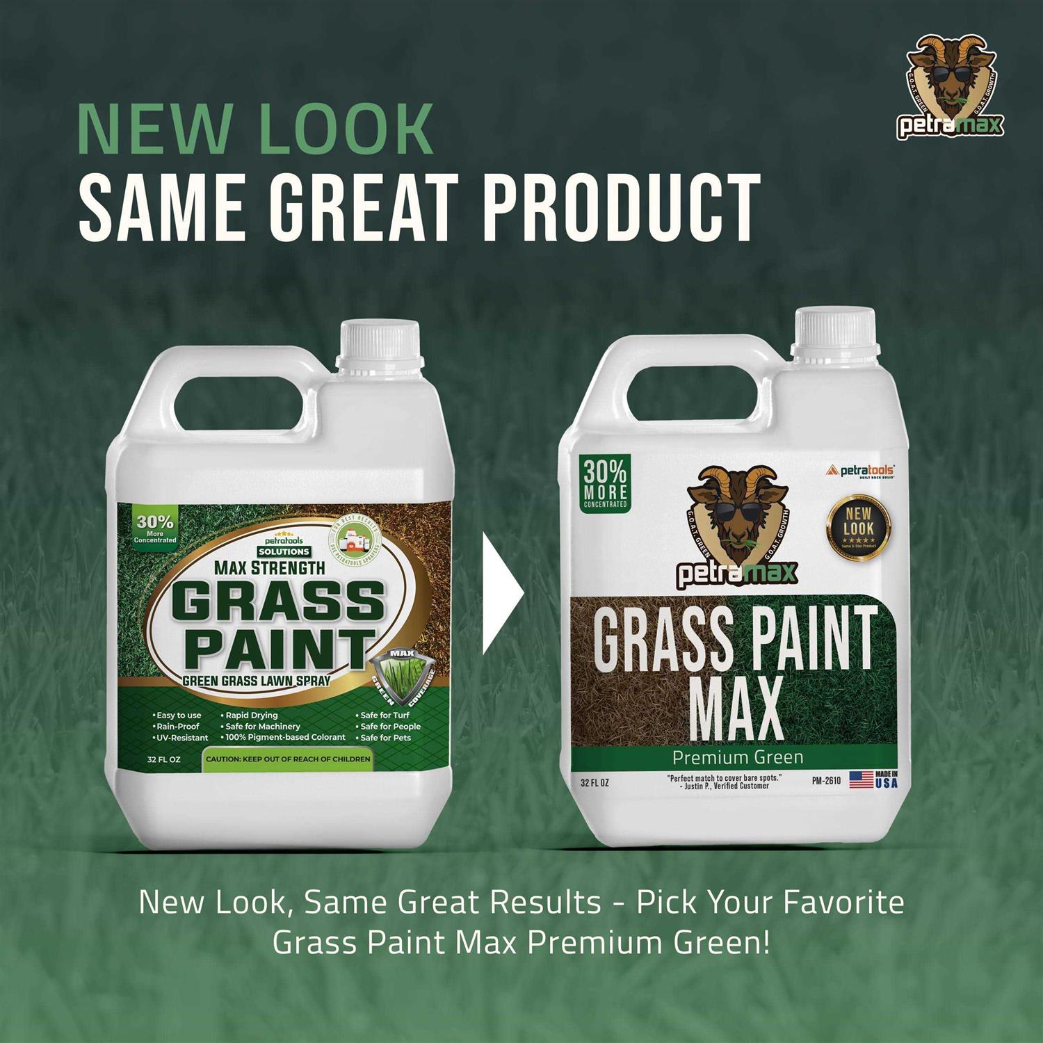 Petratools Grass Paint Max Strength Green Grass Lawn Spray & Dog Spot Repair - Image 5
