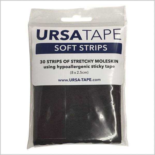 URSA Tape Stretchy Moleskin Fabric Tape 30 Blister Tape Strips Heavy-Duty Blister Prevention Tape - Image 4