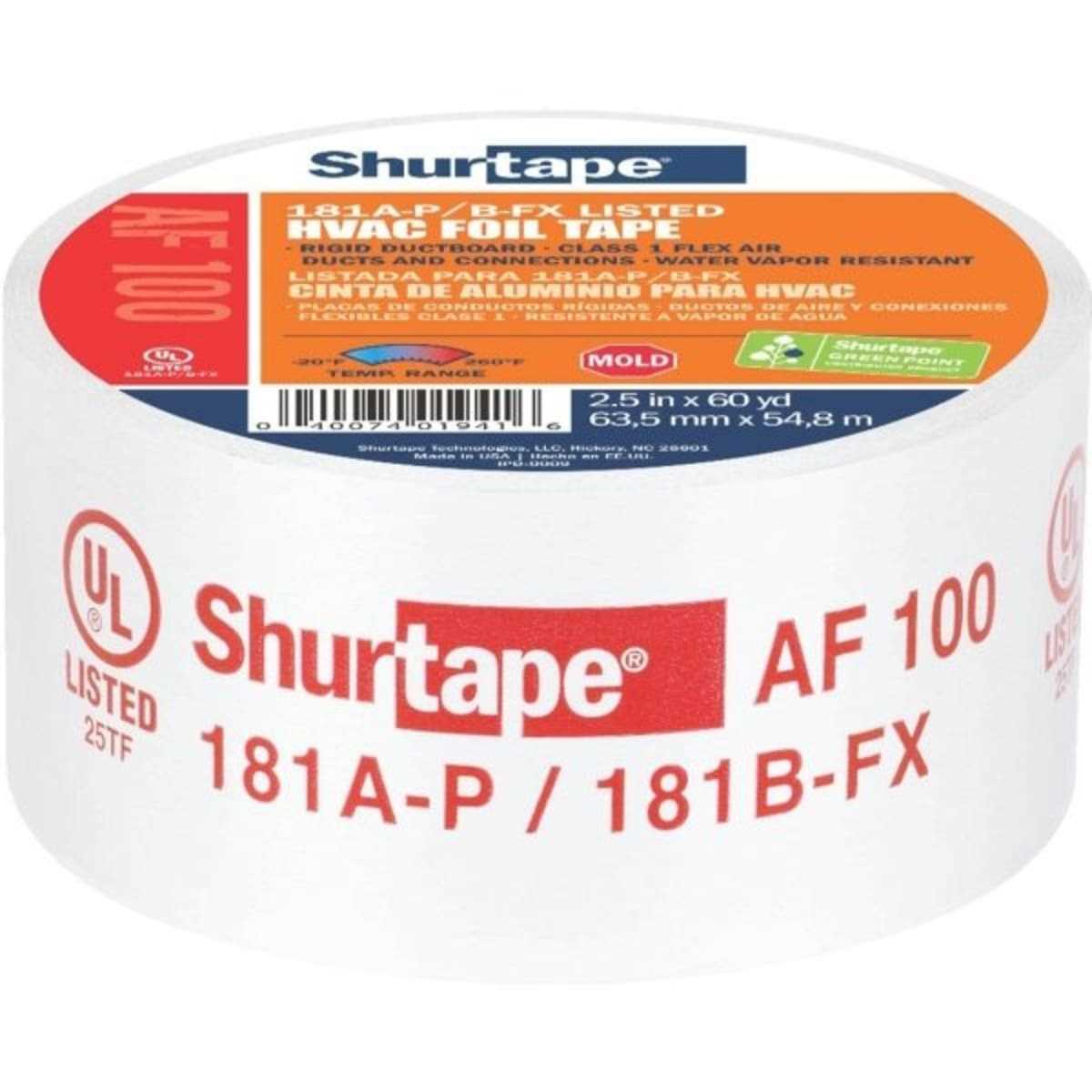 Shurtape AF 099 UL Listed & Printed Aluminum Foil Tape Silver - Image 5