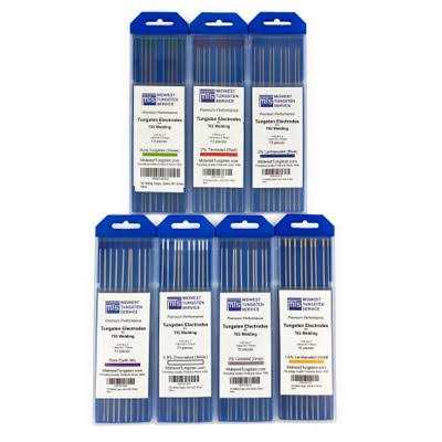 Midwest Tungsten Service TIG Welding Tungsten Electrodes 2% Lanthanated 7” 10-Pack - Image 3