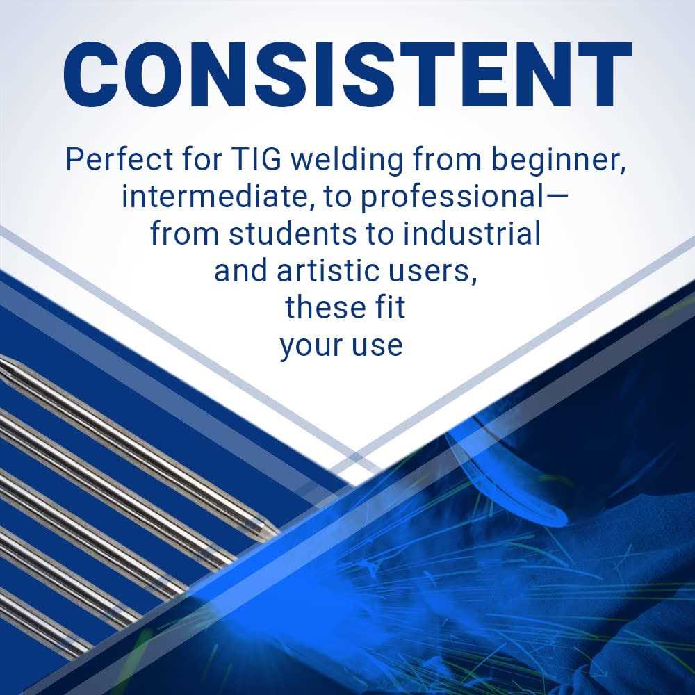Midwest Tungsten Service TIG Welding Tungsten Electrodes 2% Lanthanated 7” 10-Pack - Image 2