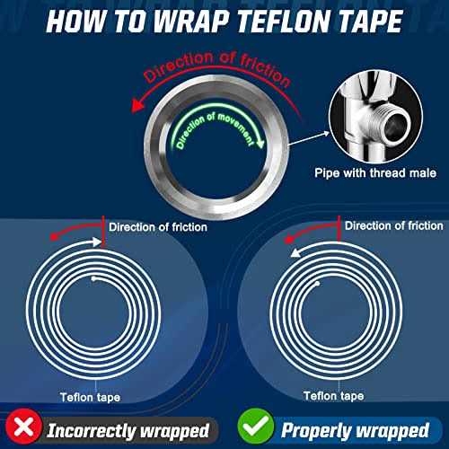 DUPPCOS Teflon Tape 1/2Inch 520Inches Plumbers Tape Plumbing Tape Sealant Tape - Image 3