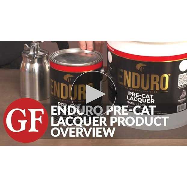 General Finishes Enduro Pre-Cat Water Based Lacquer - Image 3