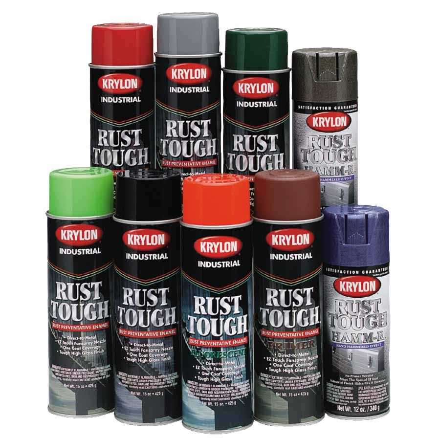 Krylon Rust Tough Flat Black R00789 - Image 2