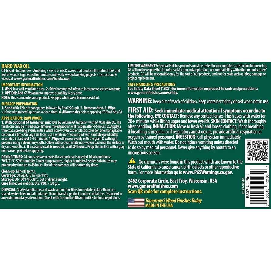 General Finishes Hard Wax Oil - Image 3