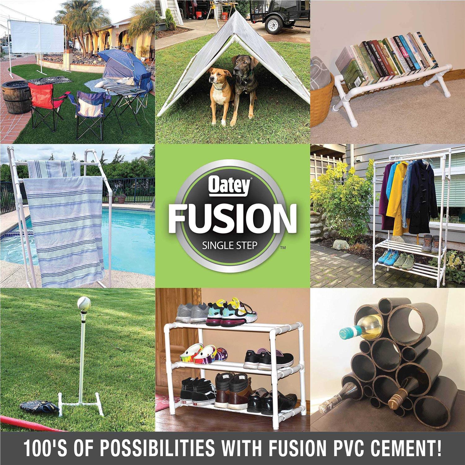 Oatey 10 oz Fusion Single Step Medium PVC Cement - Image 3