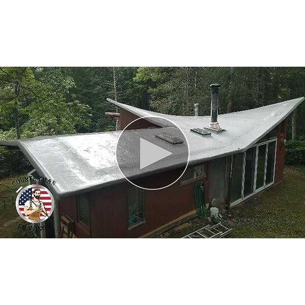 Countryman Coatings 100% Silicone Roof Coating Restore Your Roof in a Day Seal Leaks - Image 4