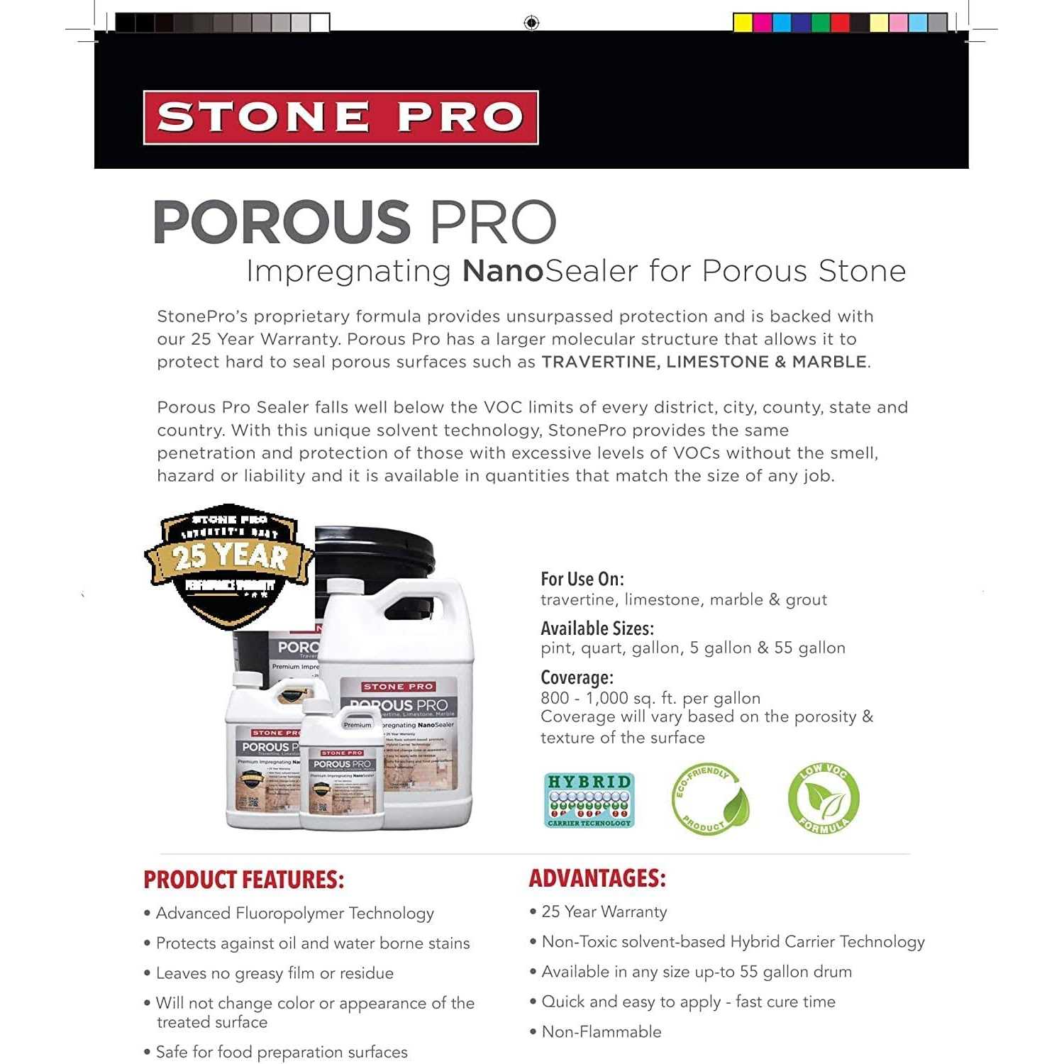 Stone Pro Porous Pro Sealer - Image 3
