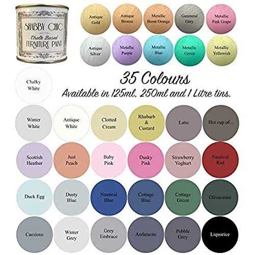 Shabby Chic Chalked Furniture Paint Luxurious Chalk Finish Furniture and Craft Paint for Home Decor - Image 3