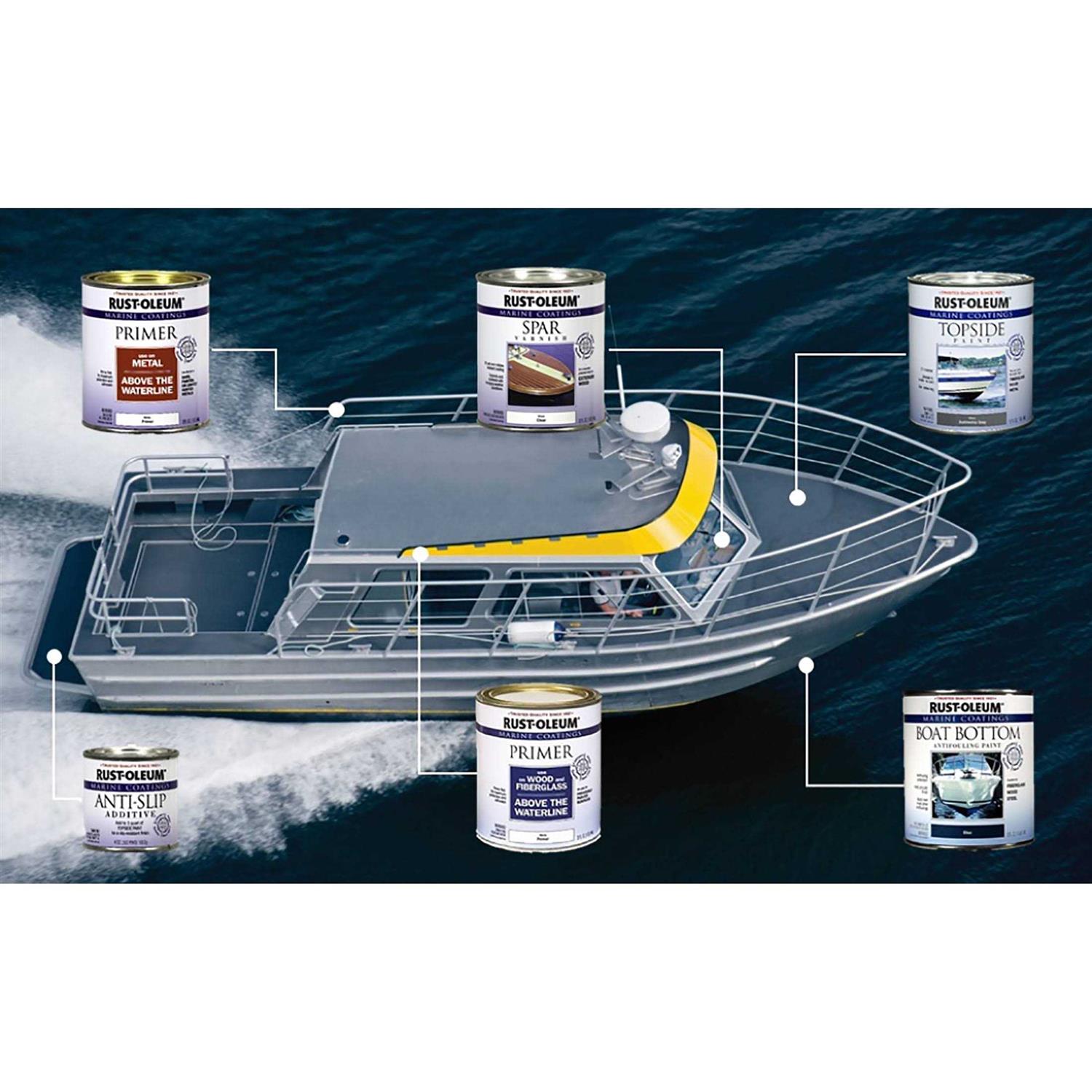 White Rust-Oleum Marine Coatings Wood & Fiberglass Primer - Image 5