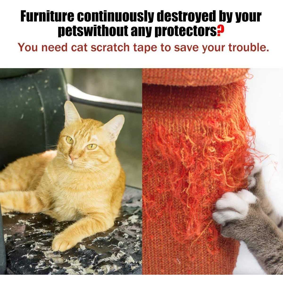 Petslucent Cat Scratch Furniture Protector Tape Cat Anti Scratch Deterrent Training Tape - Image 4
