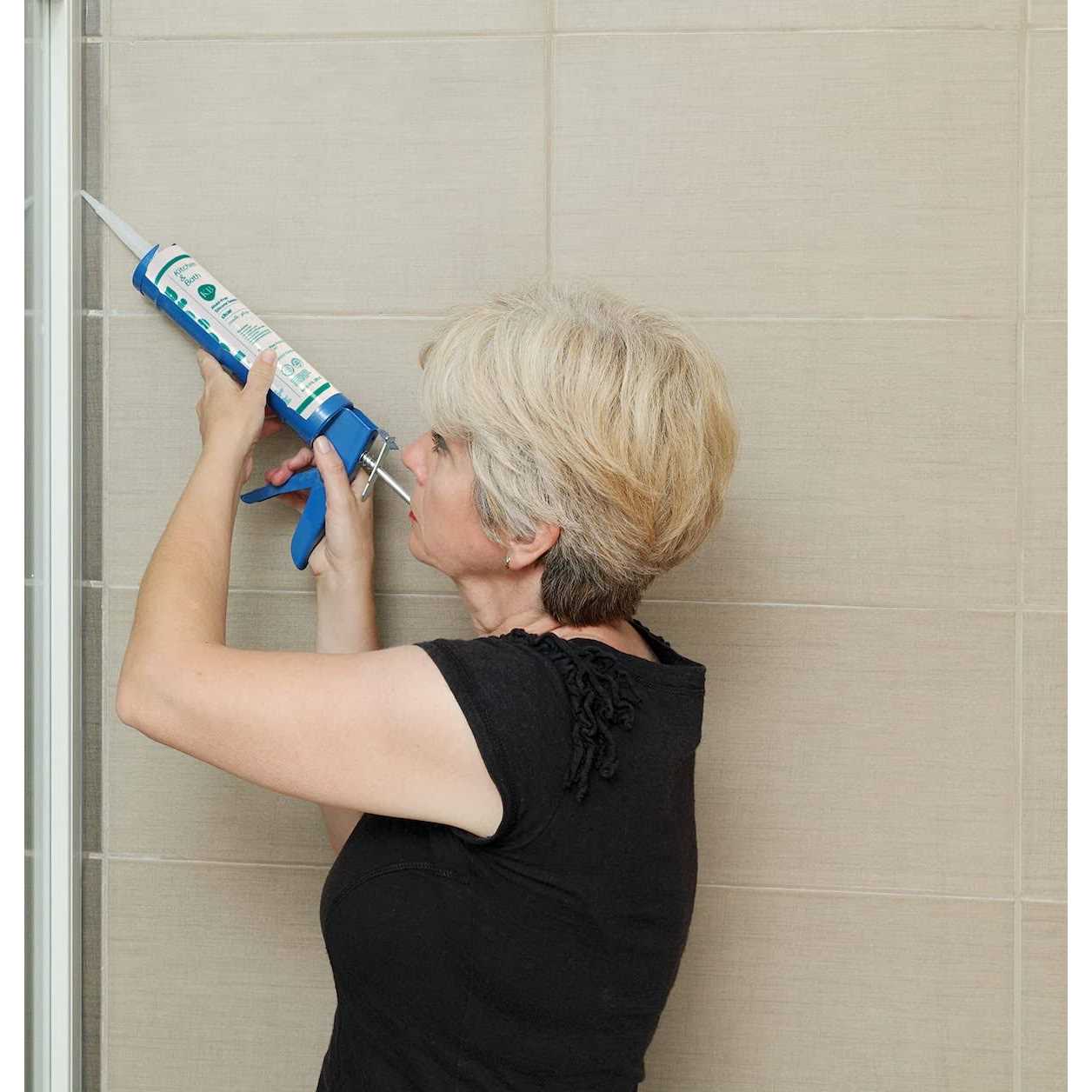 Clear BioSeal 100% Silicone Sealant Caulk Kitchen and Bath Grade - Image 3