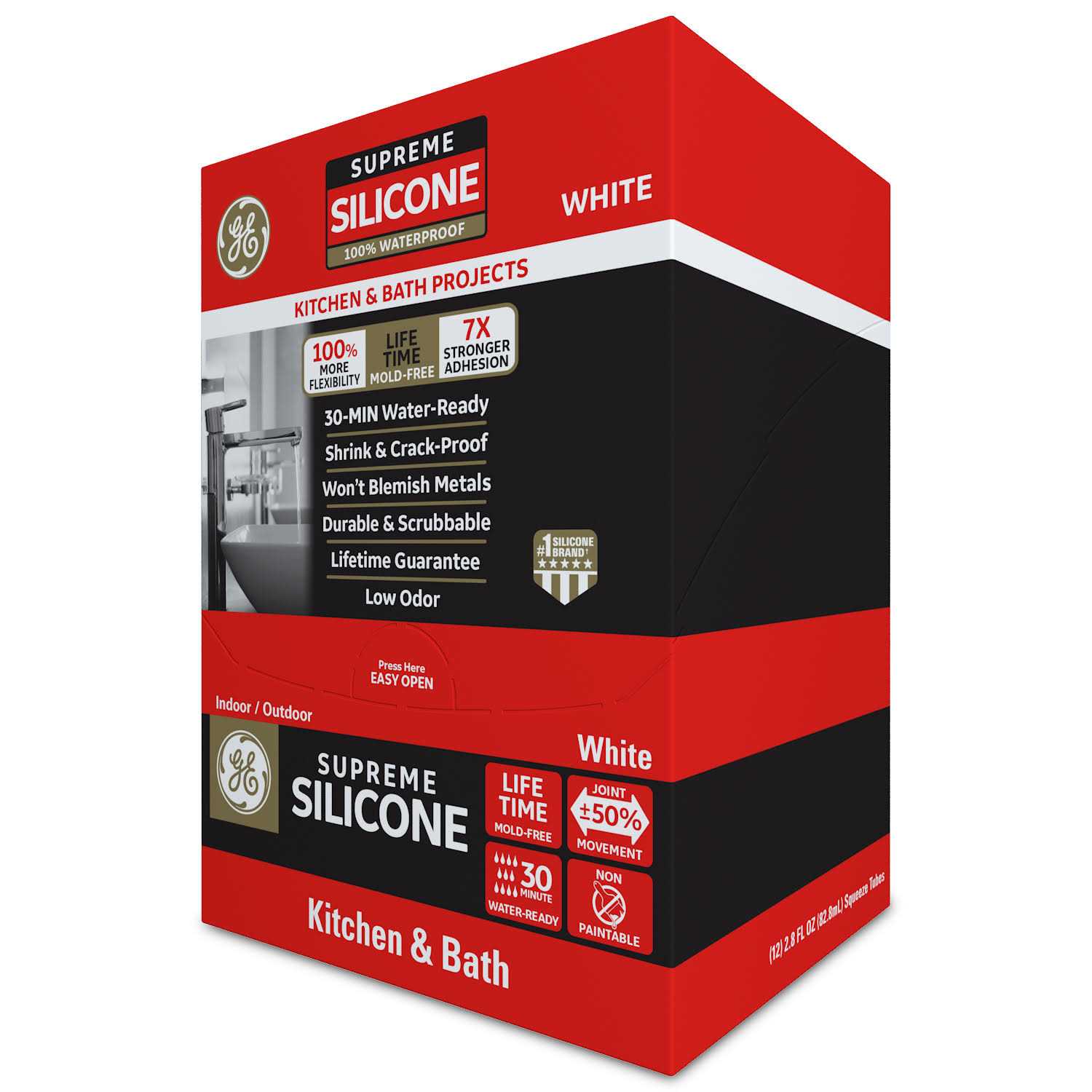 GE Supreme Silicone Kitchen & Bath Sealant - Image 5