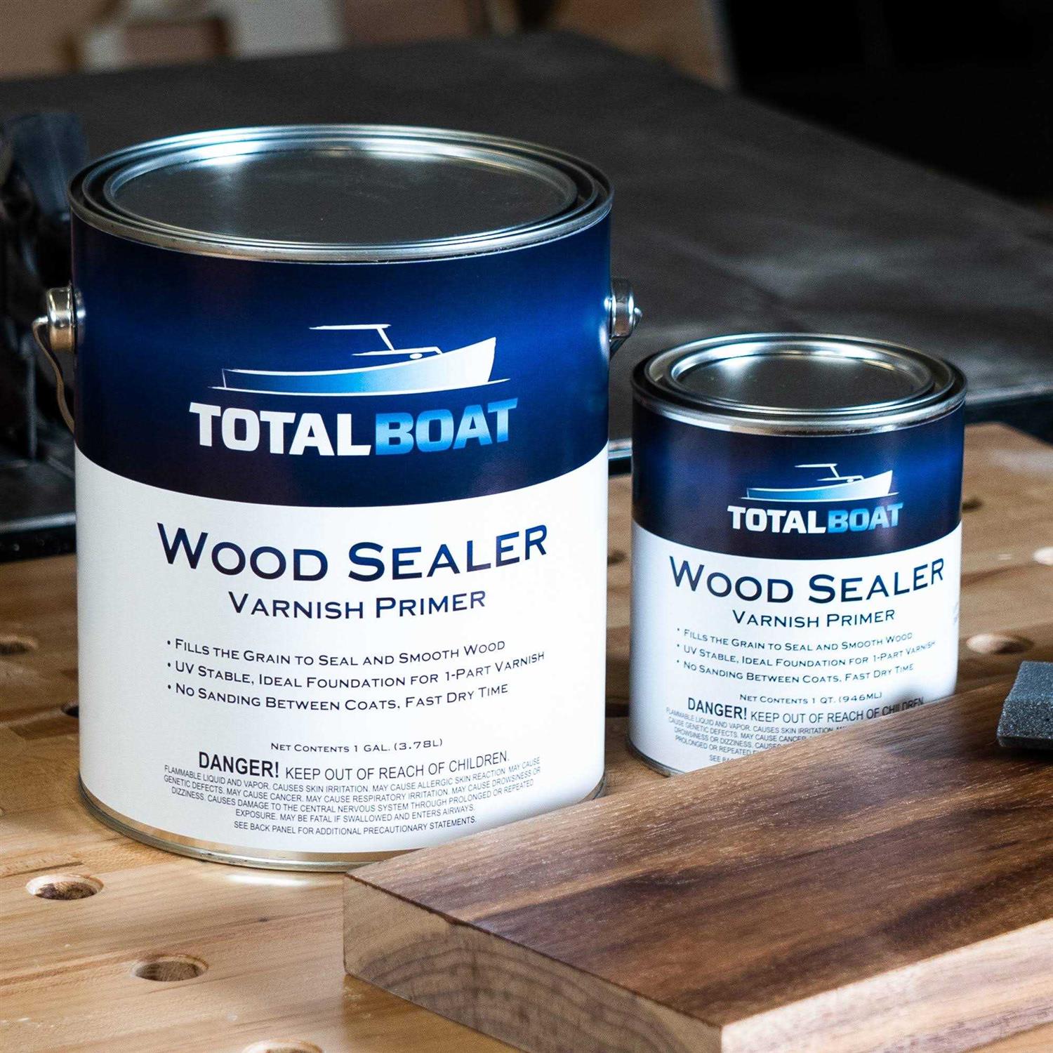 TotalBoat Wood Sealer Marine Grade Sanding Sealer and Pre Varnish Primer for Boats and Wood - Image 4
