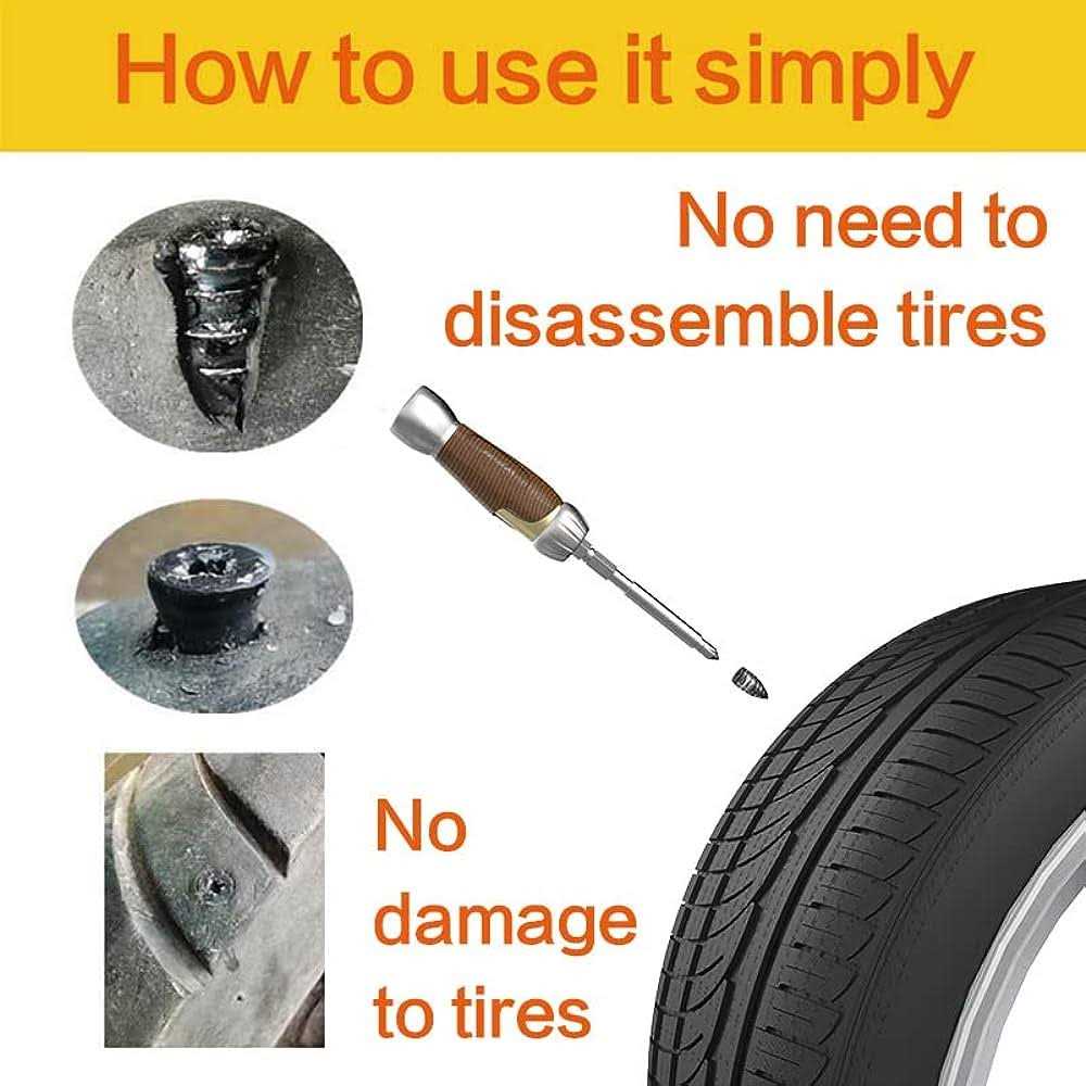 NORSHIRE Tire Repair Nail,Self-Tapping Screw,Tire Repair Kits,Tire Screw Plug,Tire Repair Rubber Nail,Tire Fix,Suitable for car - Image 4
