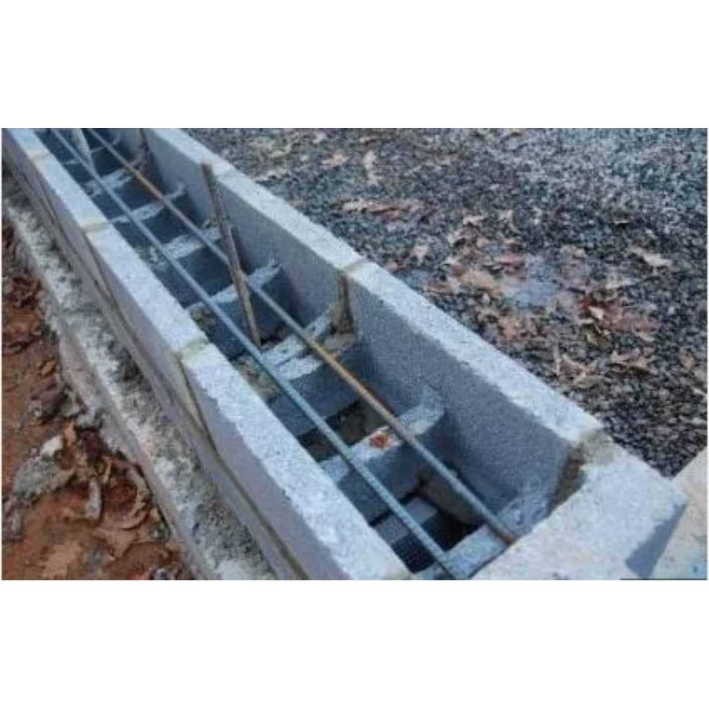 Midwest Products Group 8-in W x 8-in H x 16-in L Cored Concrete Block - Image 2