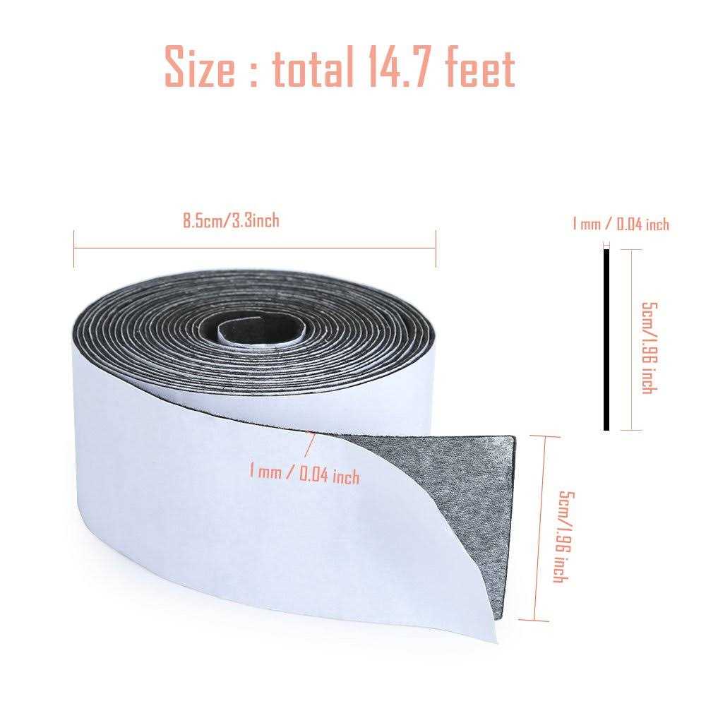 Pllieay 1 Pack Felt Tape in Self Adhesive, Polyester Felt Tape Furniture Felt Strips - Image 5