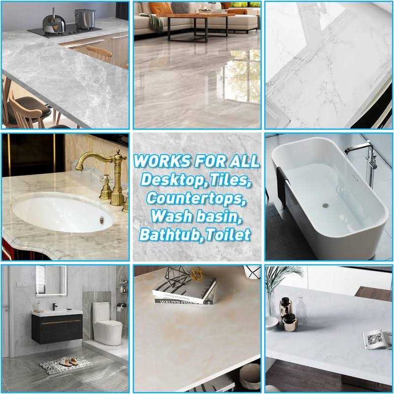 Qovvey Tile and Granite Repair Kit Marble Porcelain Quartz Countertop Paint Repair Kit - Image 5