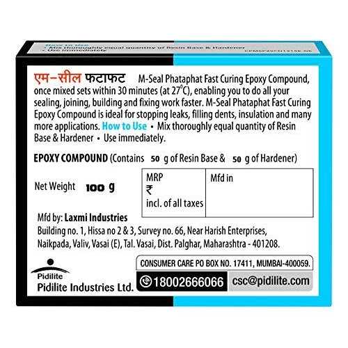 MSEAL Pidilite M-Seal Phataphat Fast Curing Epoxy Compound 4 x 25g - Image 4