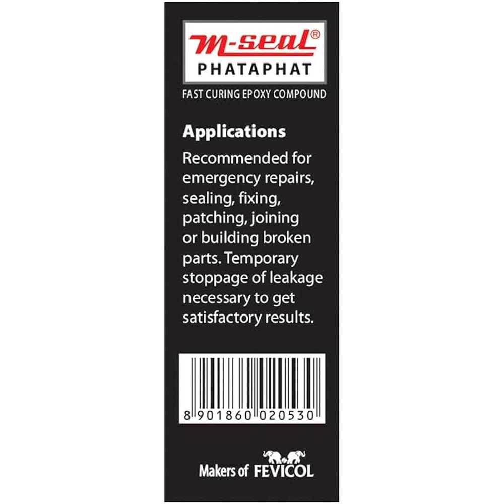 MSEAL Pidilite M-Seal Phataphat Fast Curing Epoxy Compound 4 x 25g - Image 5