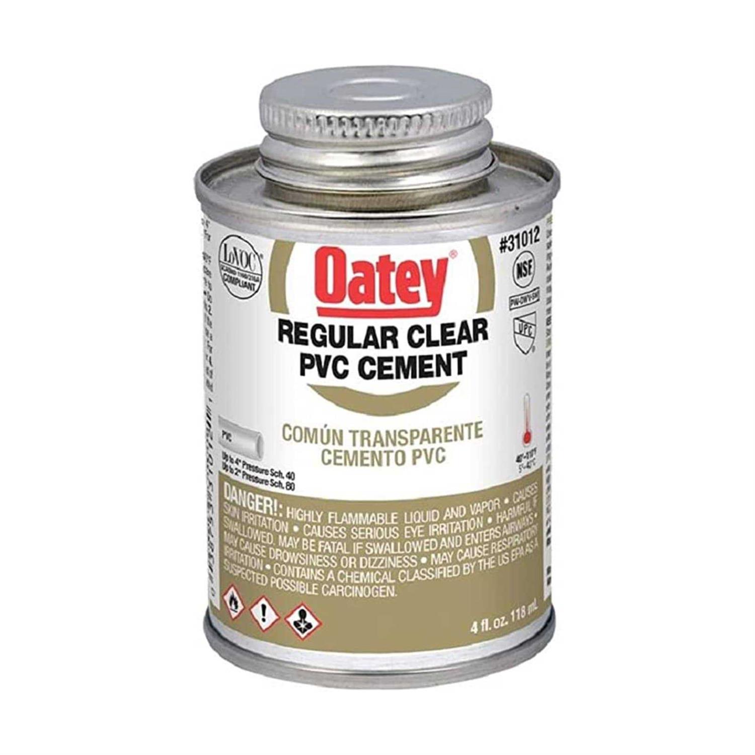 Oatey 8 oz Heavy Duty Clear PVC Cement 30863 - Image 4