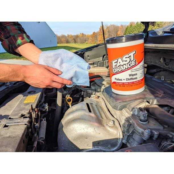 Permatex Fast Orange Hand Cleaner Wipes 25051 - Image 3