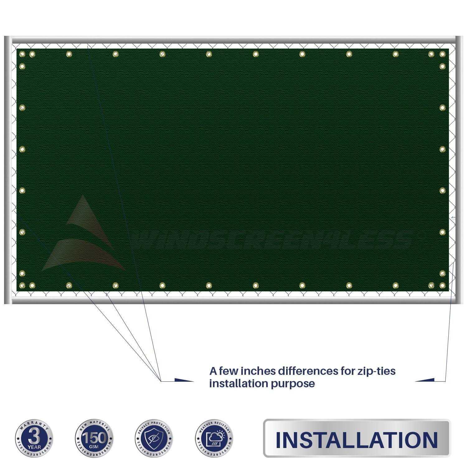 Windscreen4less Privacy Fence Screen Heavy Duty Windscreen Mesh Brass - Image 5